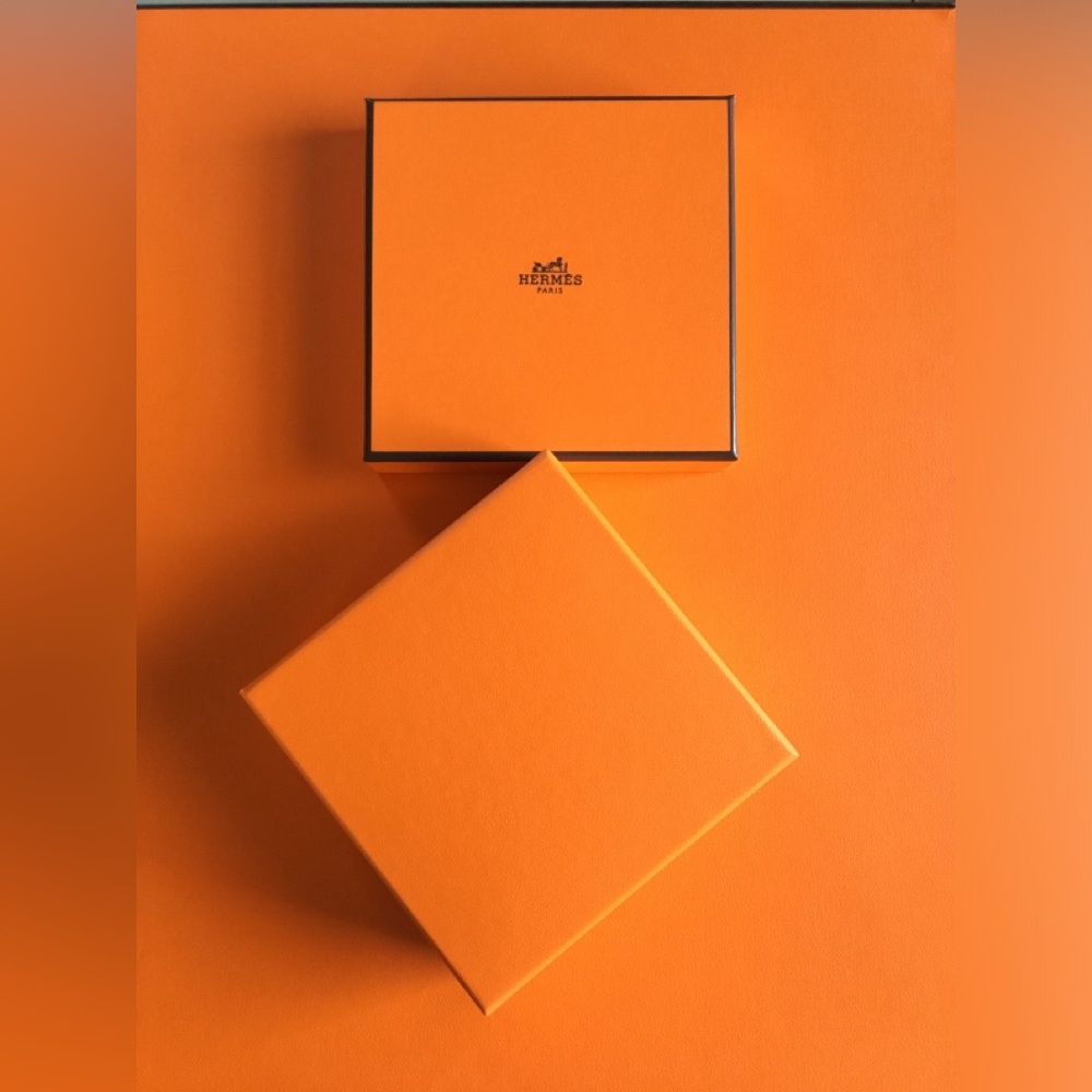 HERMES EMPTY SMALL BOX TOP LID LOGO PRINTED - Picture 3 of 11